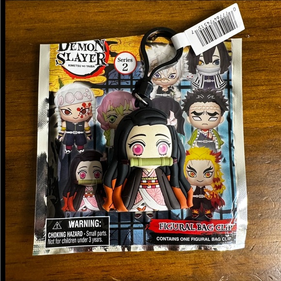 Nezuko Demon Slayer Figural Bag Clip Keychain - Picture 1 of 5